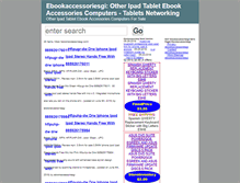 Tablet Screenshot of ebookaccessoriesgi.com